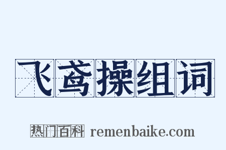 飞鸢操组词是什么意思的图片